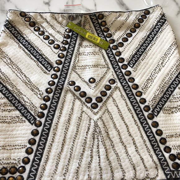 GIANNI BINI BEADED and ORNAMENTED SKIRT - Picture 1 of 2